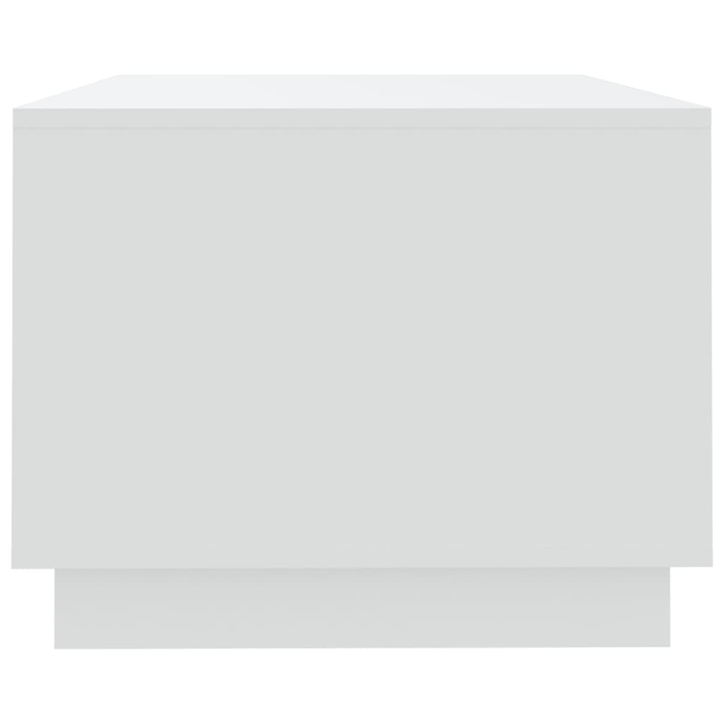 Salongbord hvit 102x55x43 cm konstruert tre