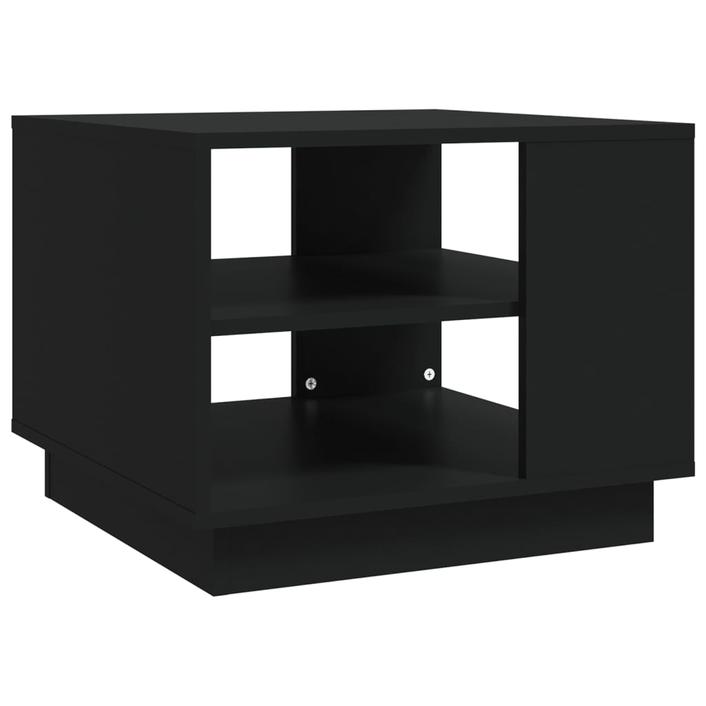 Salongbord svart 55x55x43 cm konstruert tre