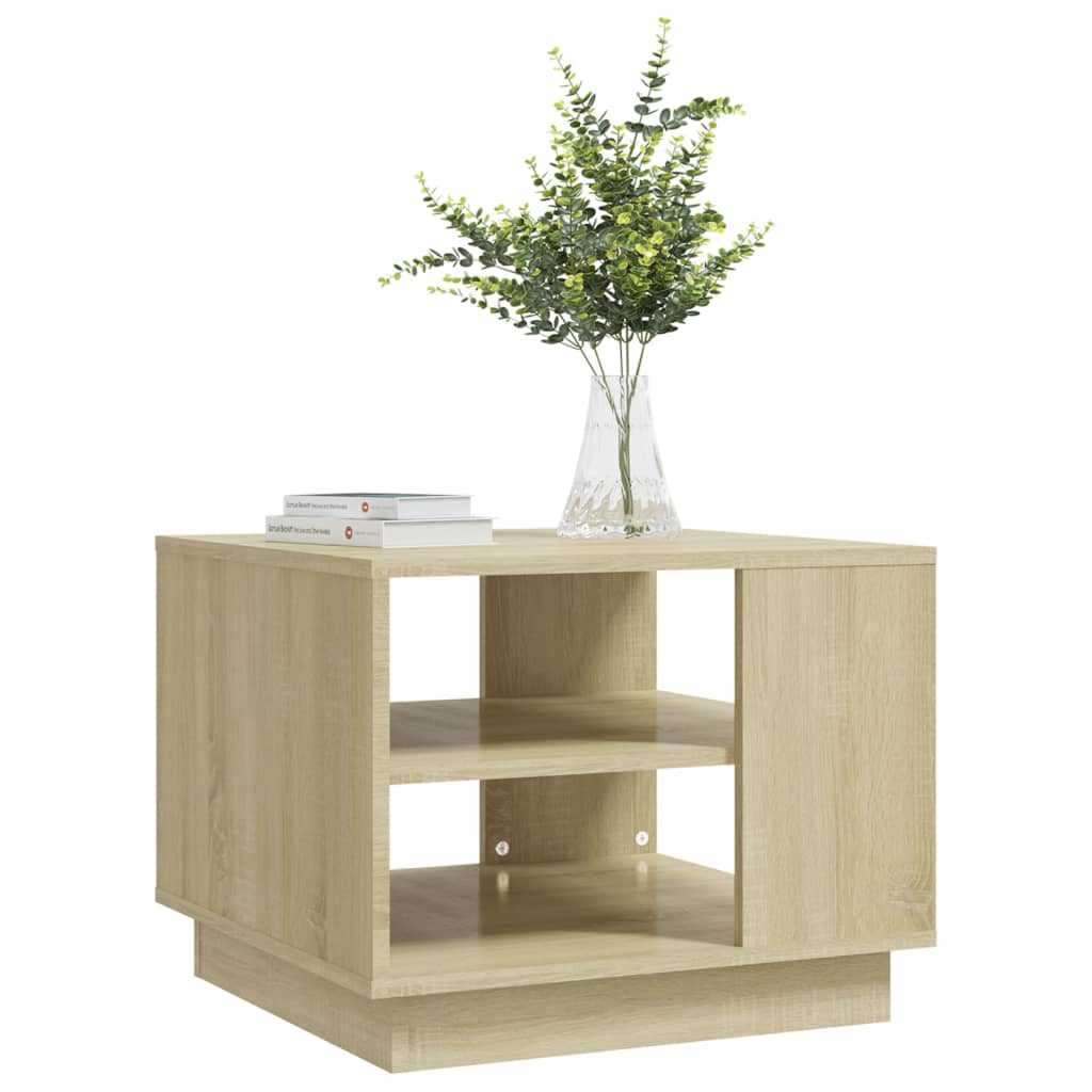 Salongbord sonoma eik 55x55x43 cm konstruert tre