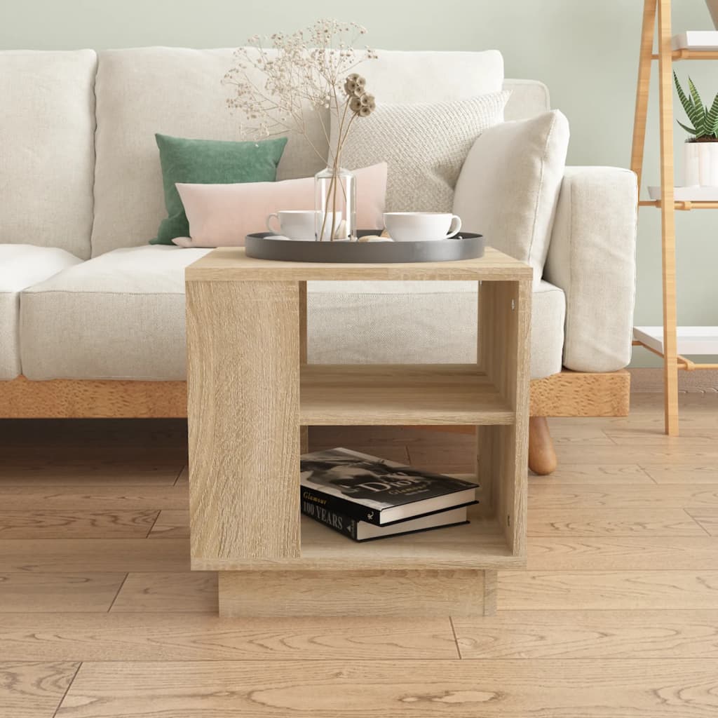 Salongbord sonoma eik 40x40x43 cm konstruert tre