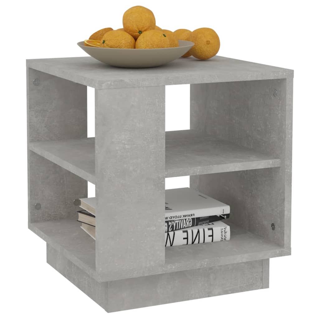 Salongbord betonggrå 40x40x43 cm konstruert tre