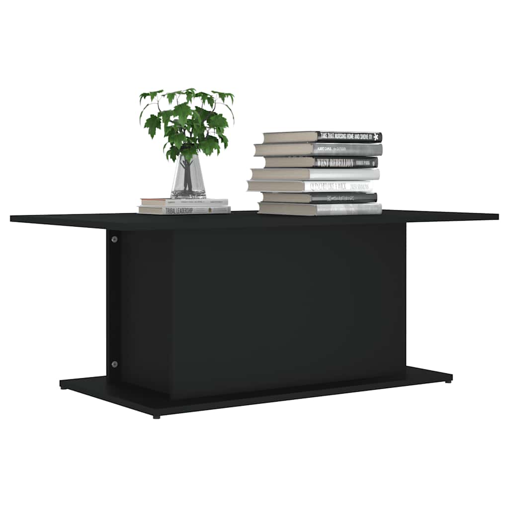 Salongbord svart 102x55,5x40 cm konstruert tre