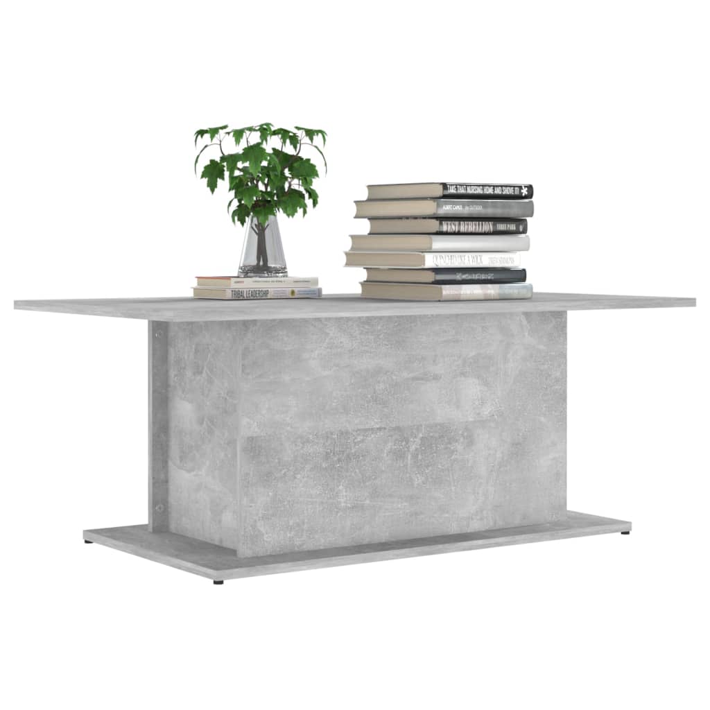 Salongbord betonggrå 102x55,5x40 cm konstruert tre