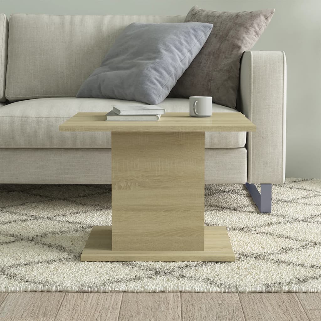 Salongbord sonoma eik 55,5x55,5x40 cm konstruert tre