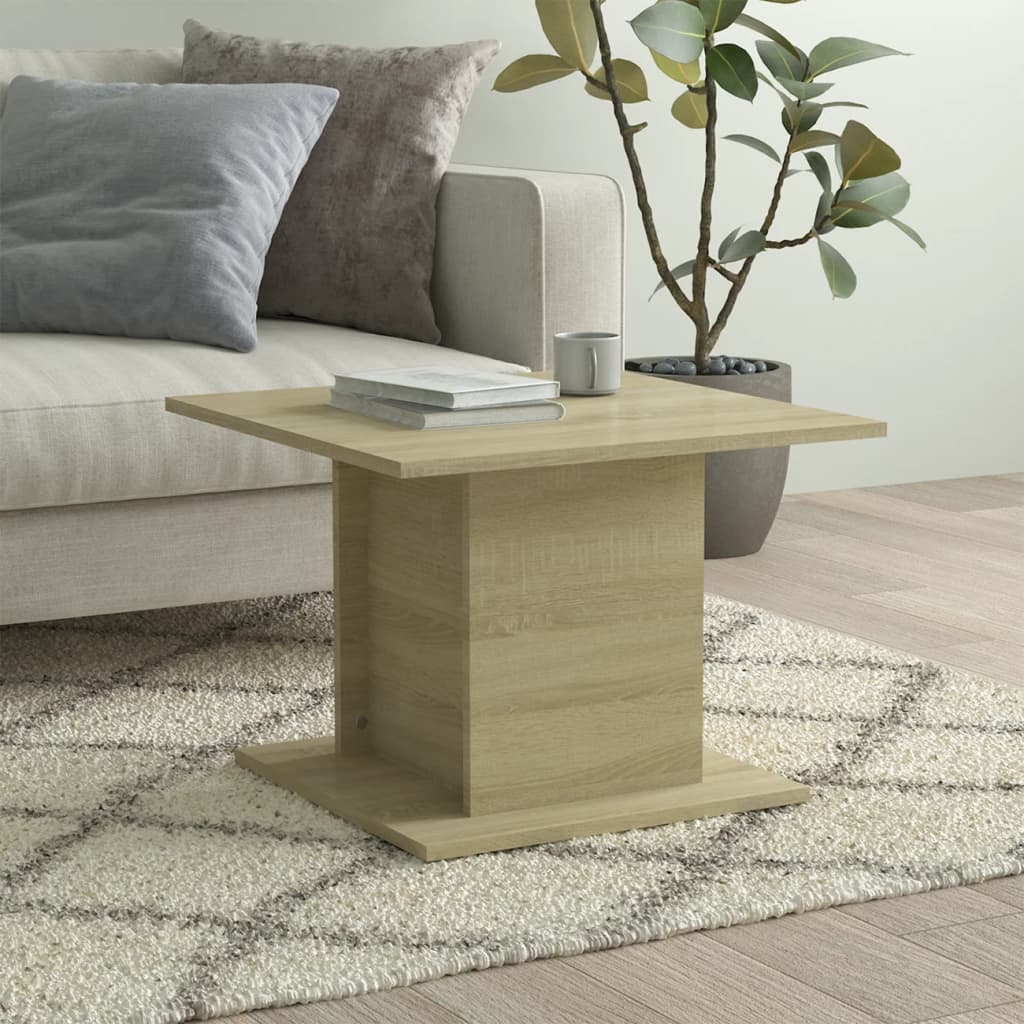 Salongbord sonoma eik 55,5x55,5x40 cm konstruert tre