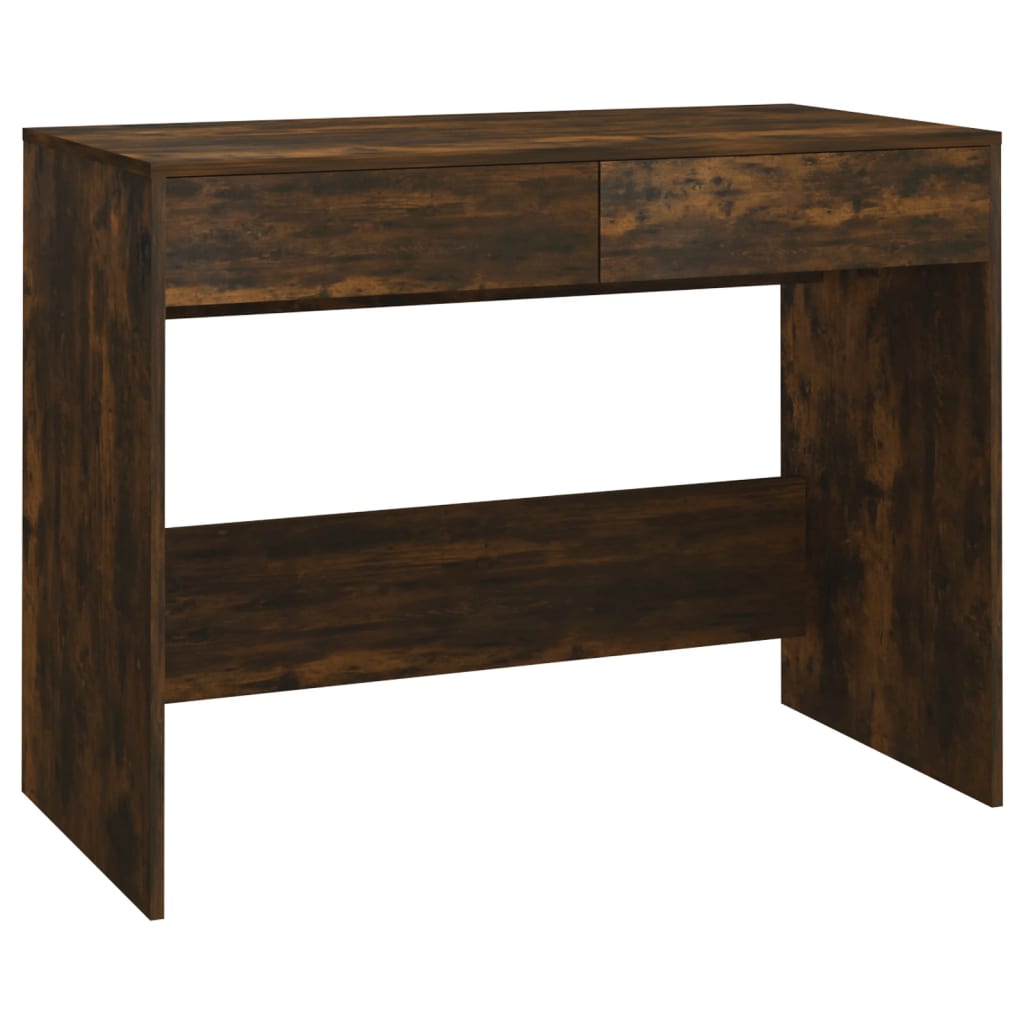 Skrivebord røkt eik 101x50x76,5 cm sponplate