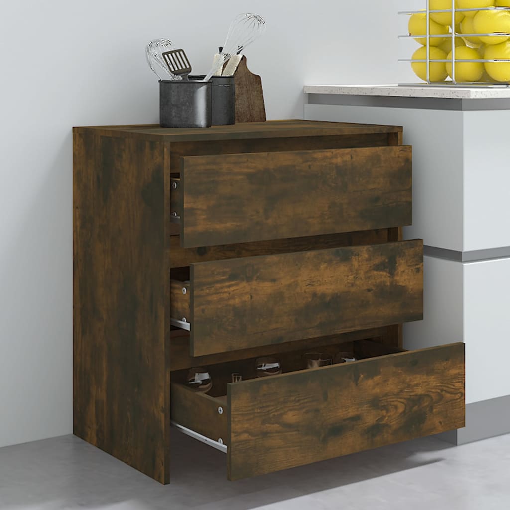 Skjenk røkt eik 70x41x75 cm konstruert tre
