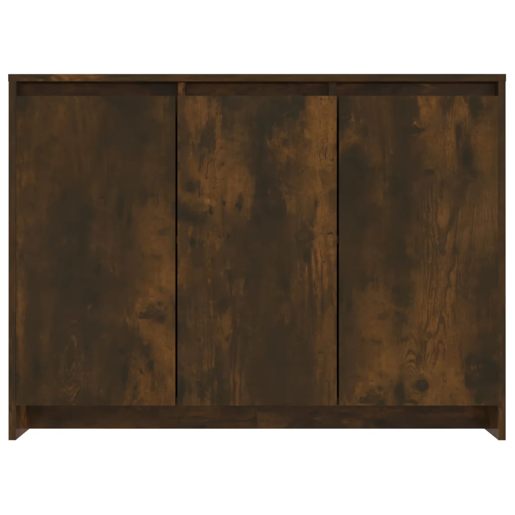 Skjenk røkt eik 102x33x75 cm konstruert tre vidaXL