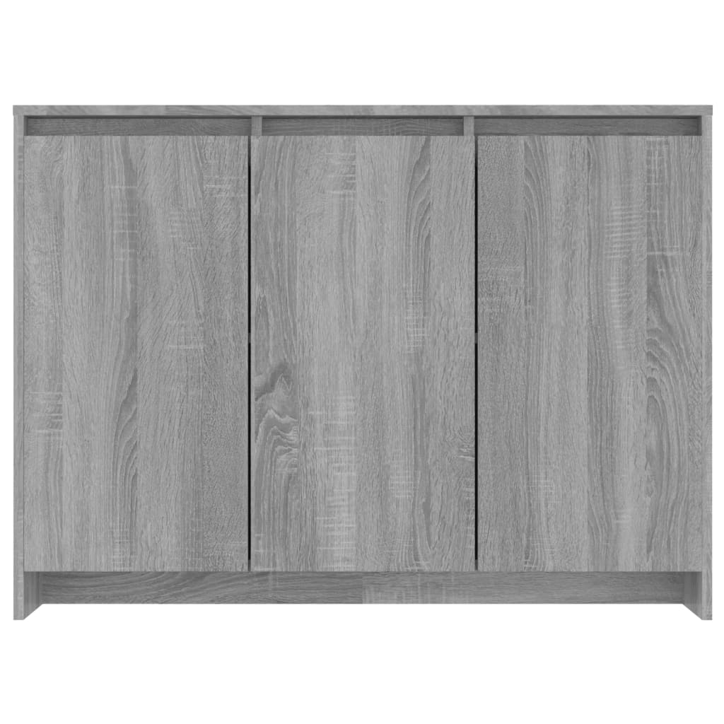 Skjenk grå sonoma eik 102x33x75 cm konstruert tre