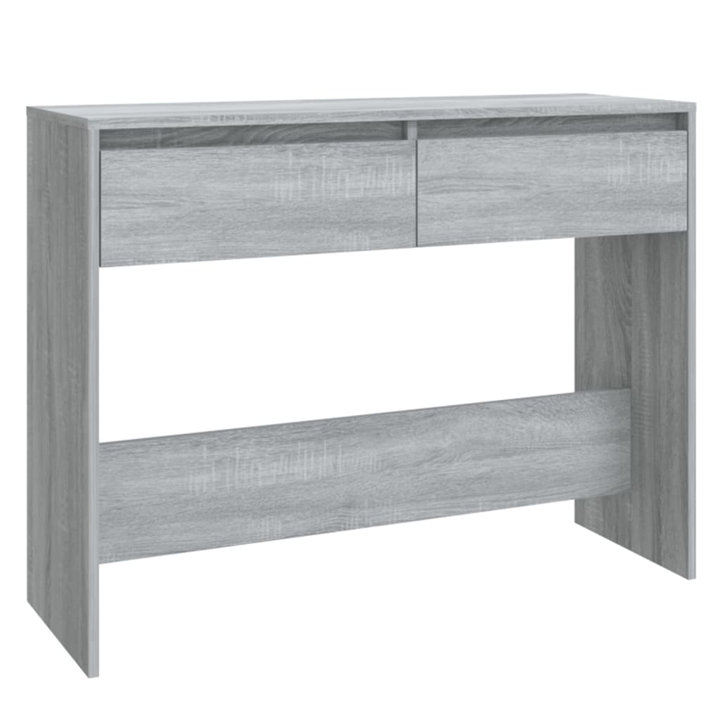 Konsollbord grå sonoma 100x35x76,5 cm konstruert tre