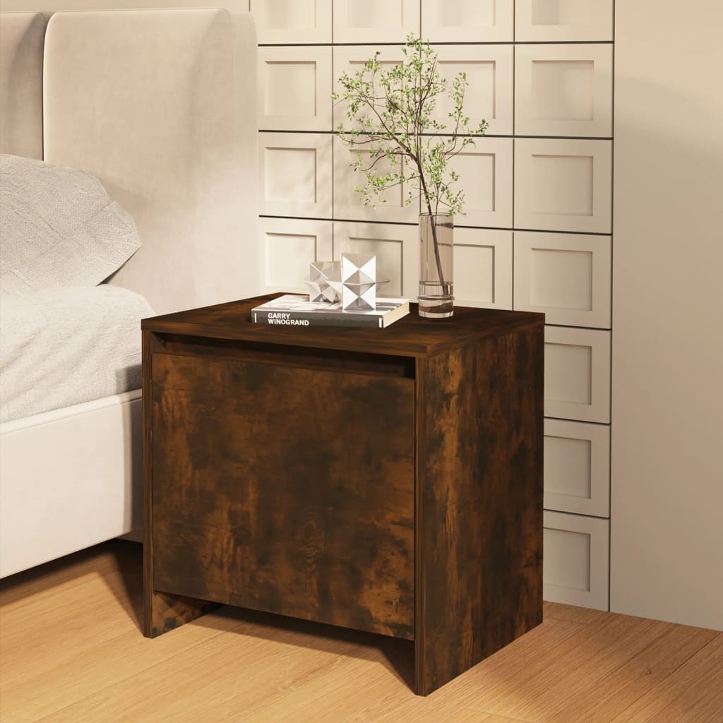 Nattbord røkt eik 45x34x44,5 cm konstruert tre