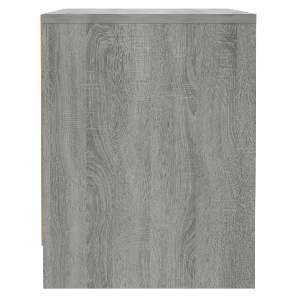 Nattbord 2 stk grå sonoma 45x34x44,5 cm konstruert tre