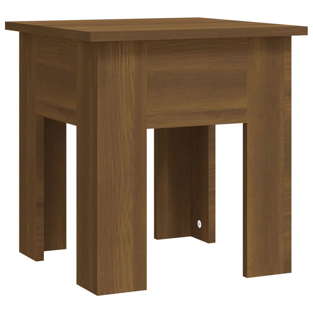 Salongbord brun eik 40x40x42 cm konstruert tre