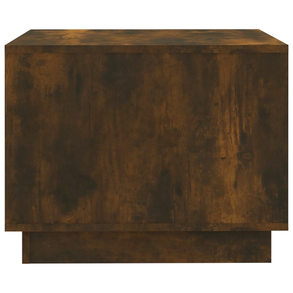 Salongbord røkt eik 55x55x43 cm konstruert tre