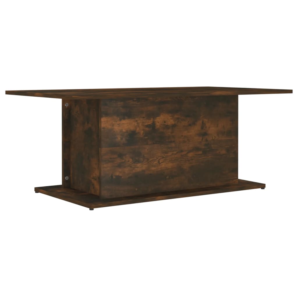 Salongbord røkt eik 102x55,5x40 cm konstruert tre
