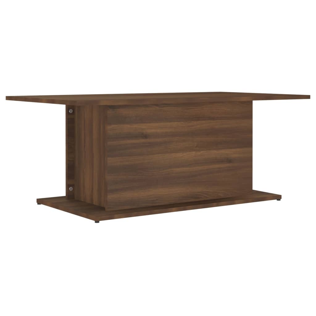Salongbord brun eik 102x55,5x40 cm konstruert tre