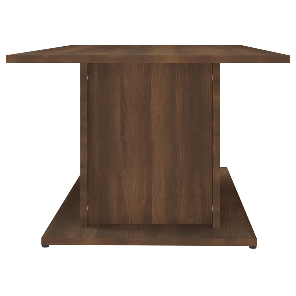 Salongbord brun eik 102x55,5x40 cm konstruert tre