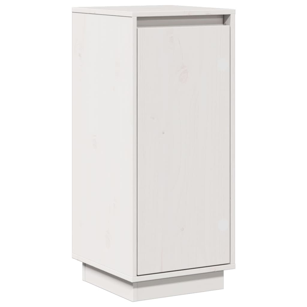 Skjenker 2 stk hvit 31,5x34x75 cm heltre furu