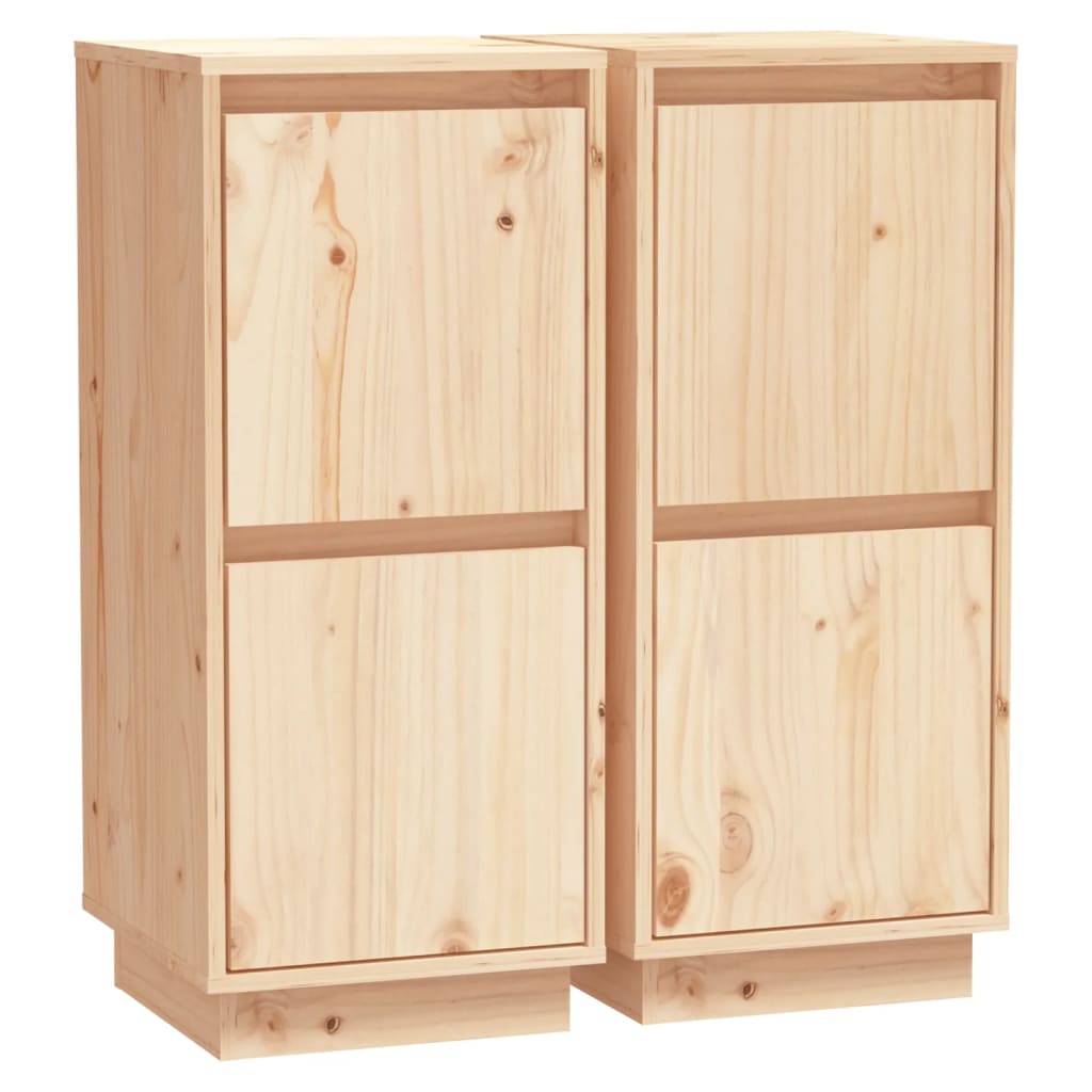 Skjenker 2 stk 31,5x34x75 cm heltre furu
