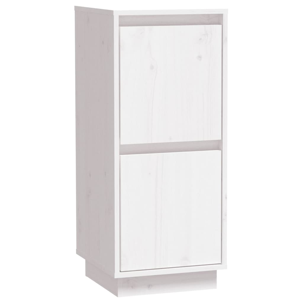 Skjenk hvit 31,5x34x75 cm heltre furu