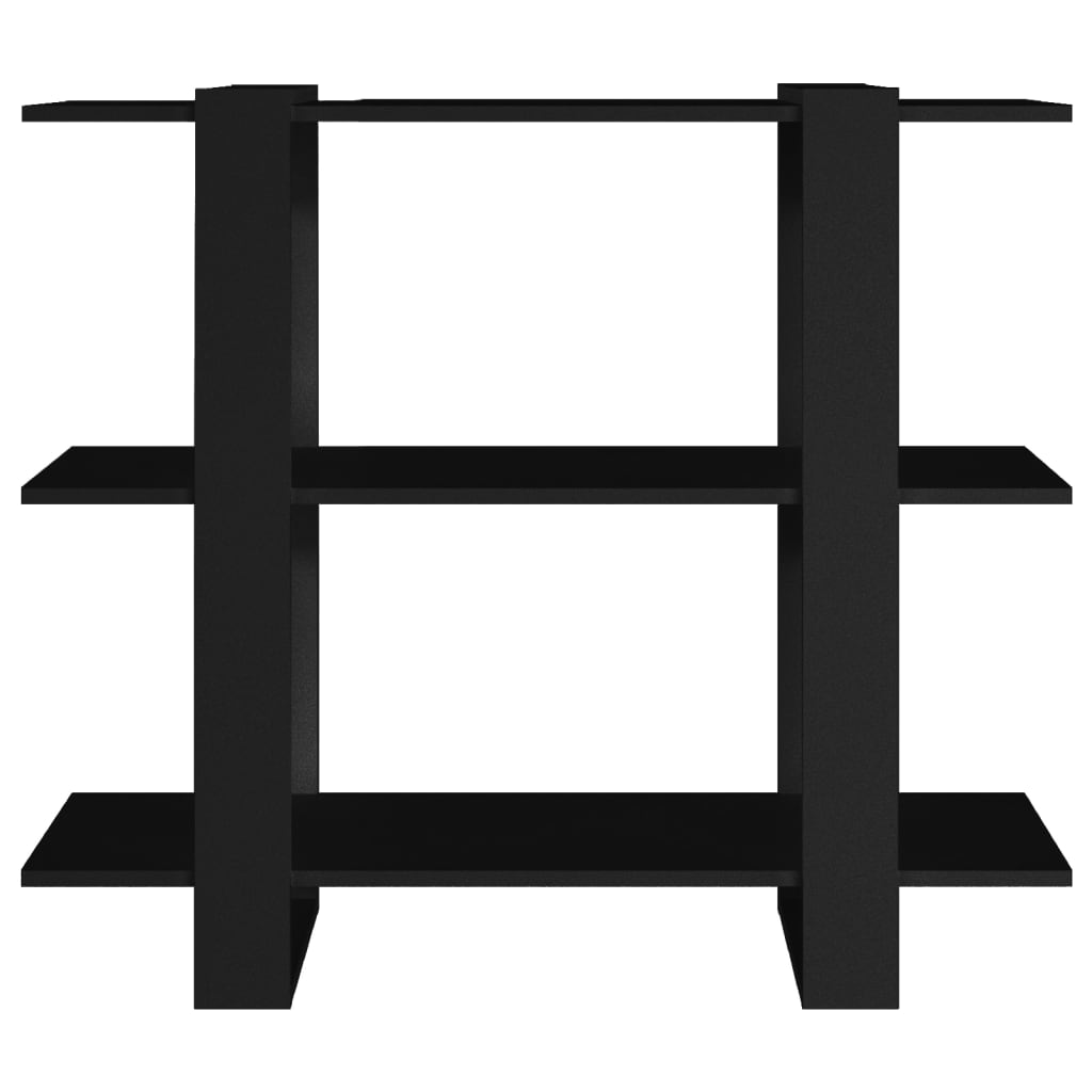 Bokhylle/romdeler svart 100x30x87 cm vidaXL