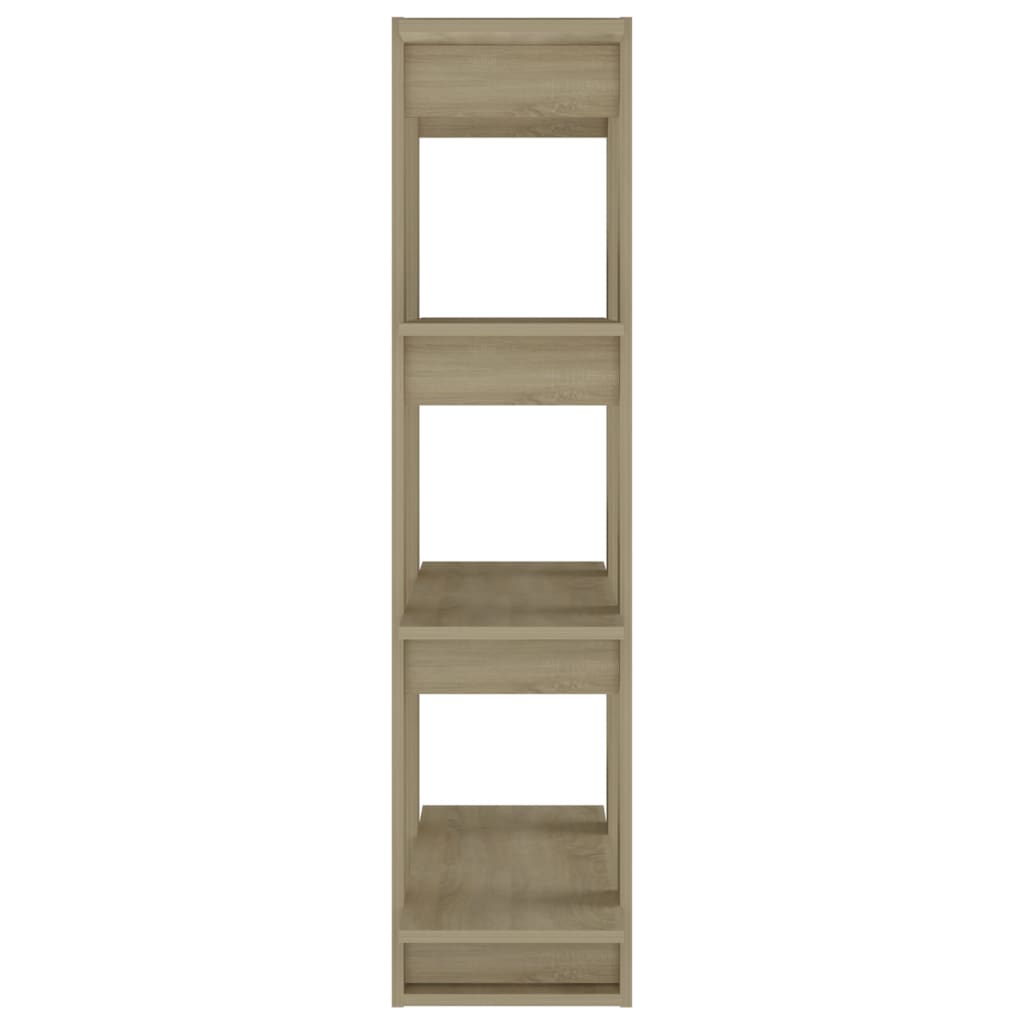 Bokhylle/romdeler sonoma eik 80x30x123,5 cm