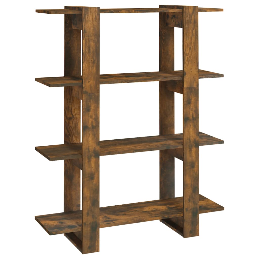 Bokhylle/romdeler røkt eik 100x30x123,5 cm