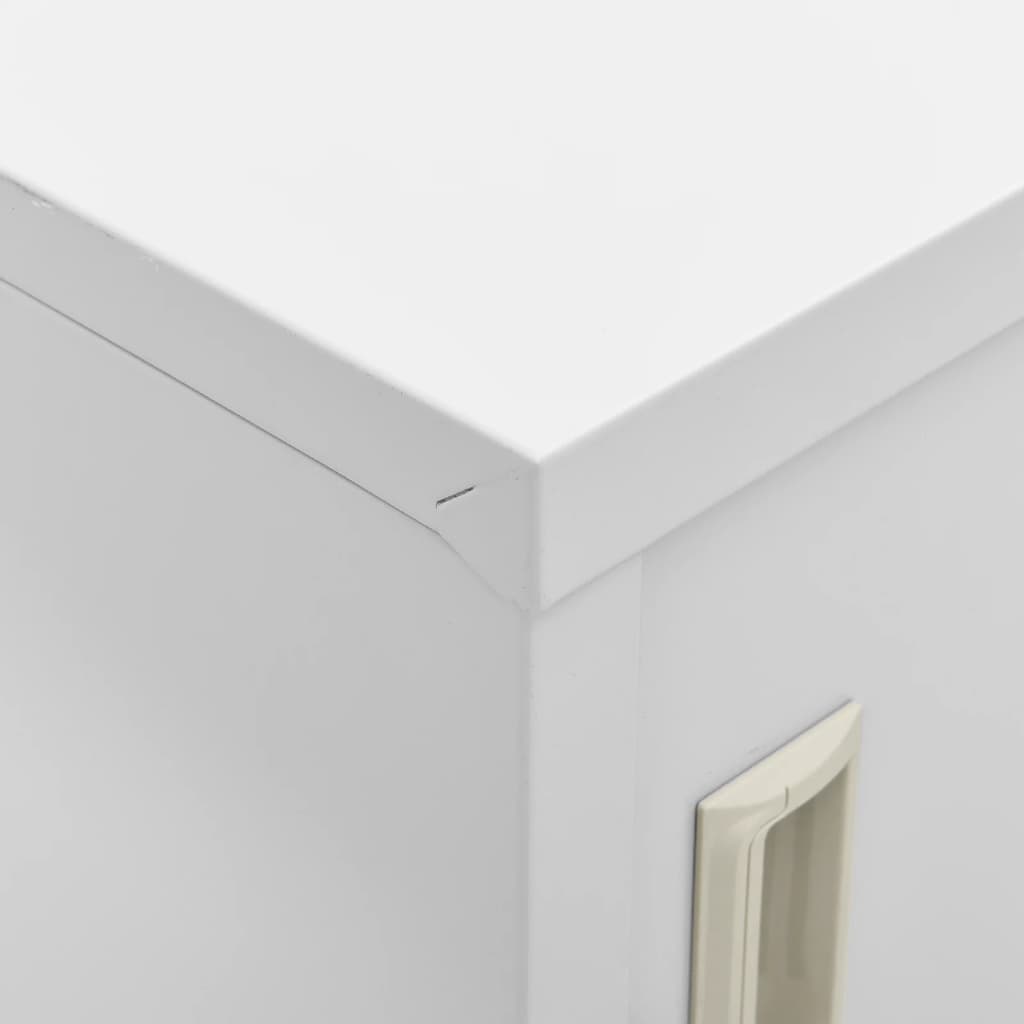 Oppbevaringsskap 5 stk lysegrå 90x45x92,5 cm stål