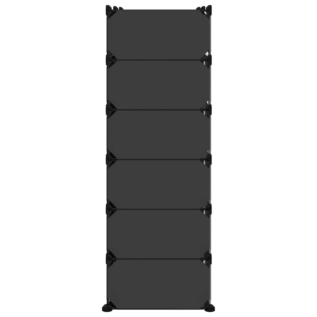 Skostativ svart 94,5x36,5x106 cm PP