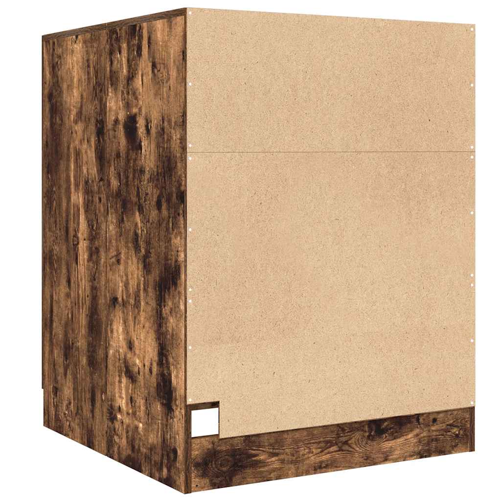 Vaskemaskinskap røkt eik 71x71,5x91,5 cm vidaXL