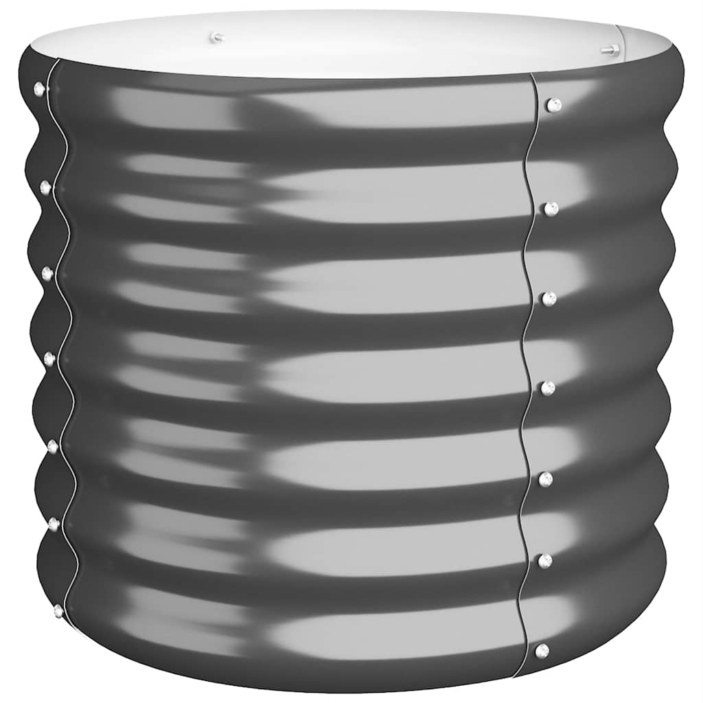 Plantekasse galvanisert stål 40x40x36 cm antrasitt
