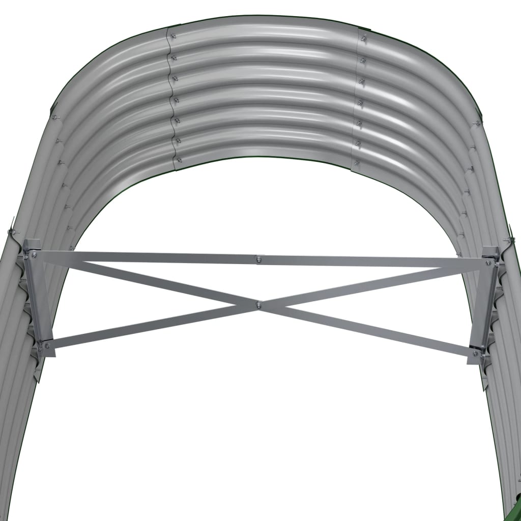 Høybed galvanisert stål 152x80x36 cm grønn