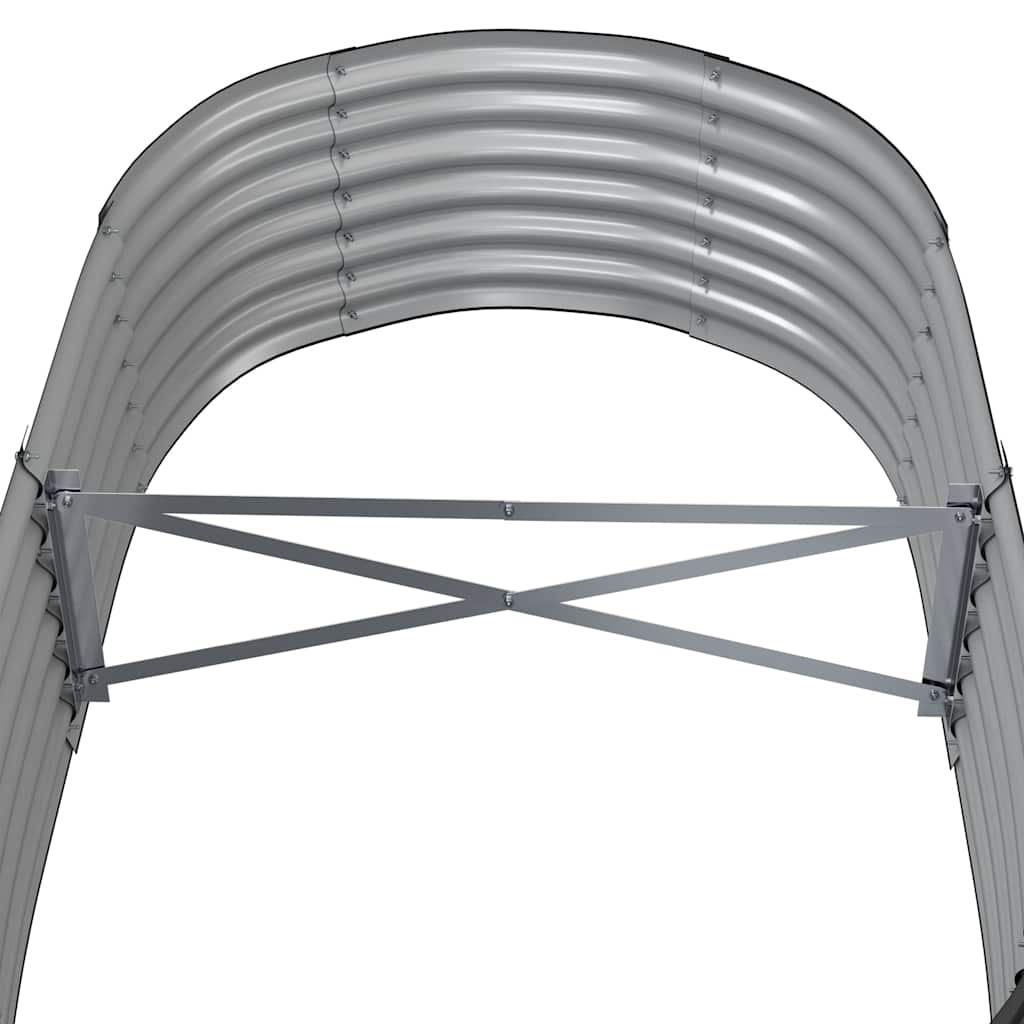 Høybed galvanisert stål 152x80x36 cm antrasitt