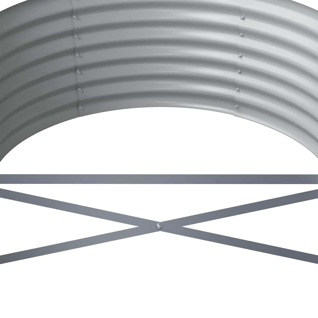 Høybed galvanisert stål 620x80x36 cm antrasitt
