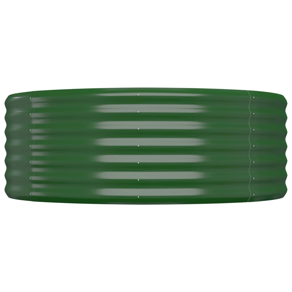 Høybed galvanisert stål 100x100x36 cm grønn