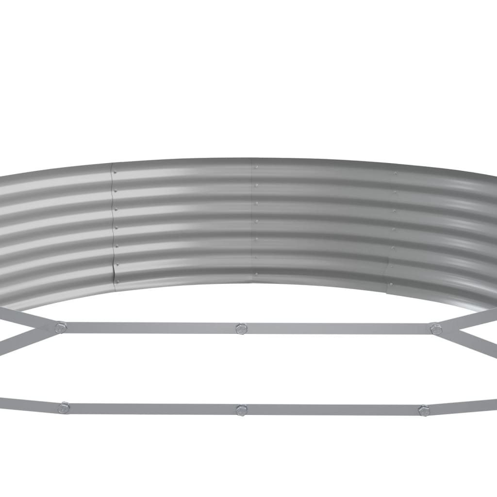 Høybed galvanisert stål 450x140x36 cm brun