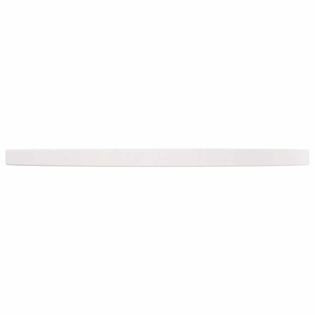 Bordplate hvit Ø50x2,5 cm heltre furu