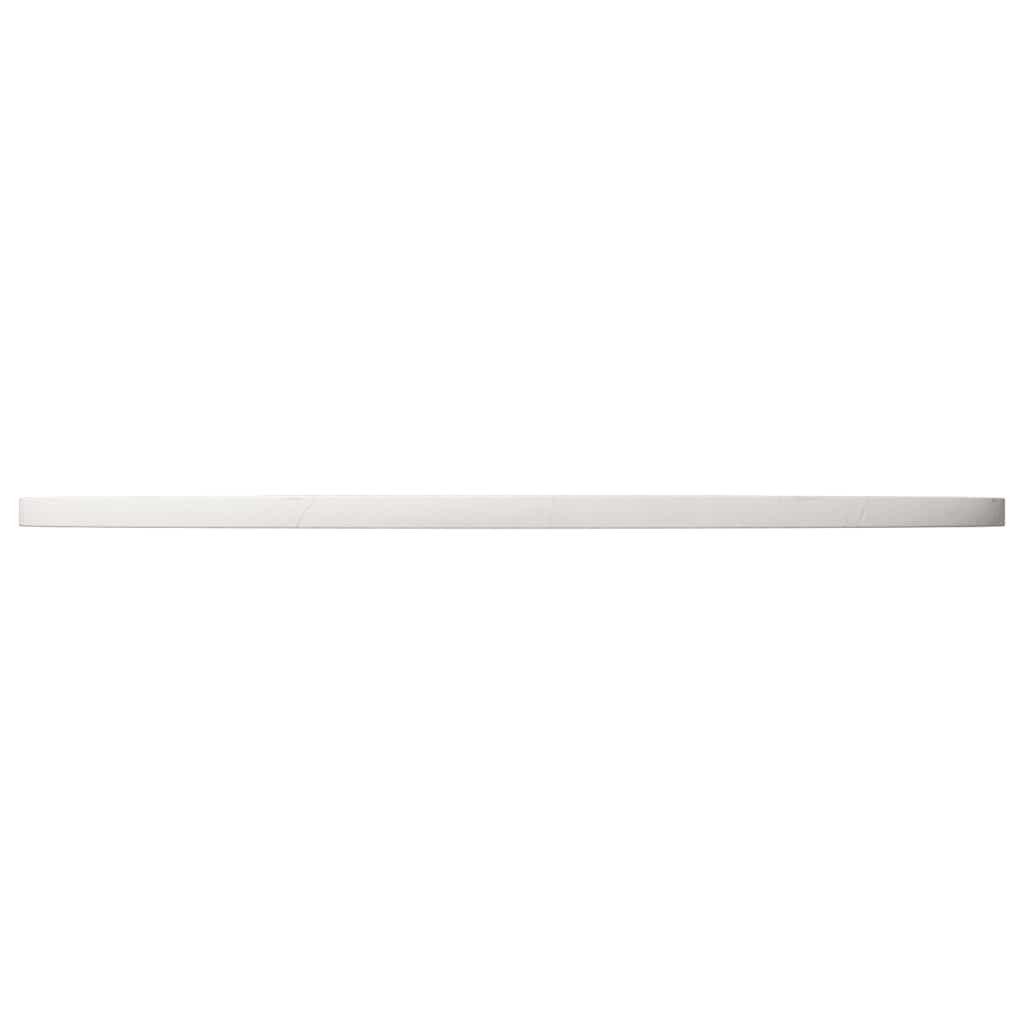 Bordplate hvit Ø80x2,5 cm heltre furu
