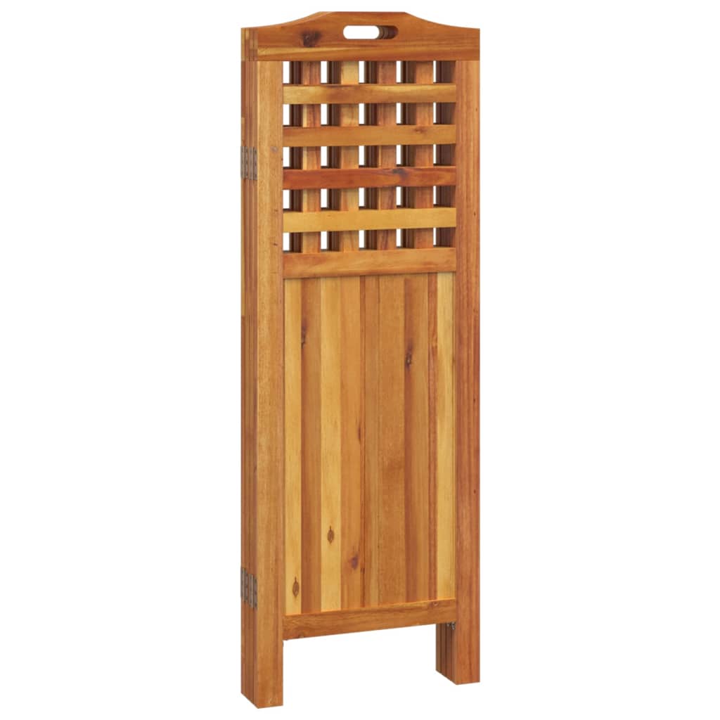 Romdeler 4 paneler 162x2x115 cm heltre akasie