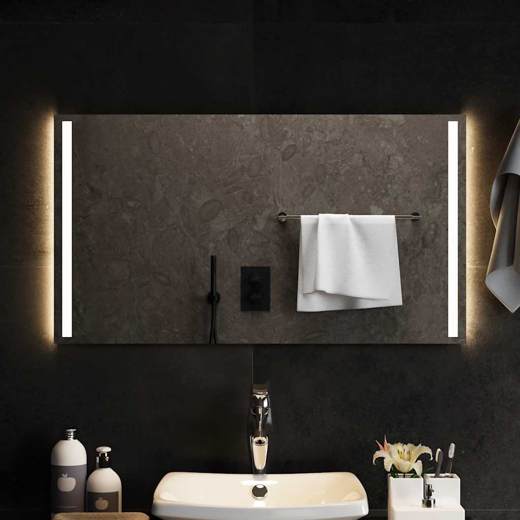 Baderomsspeil med LED 90x50 cm
