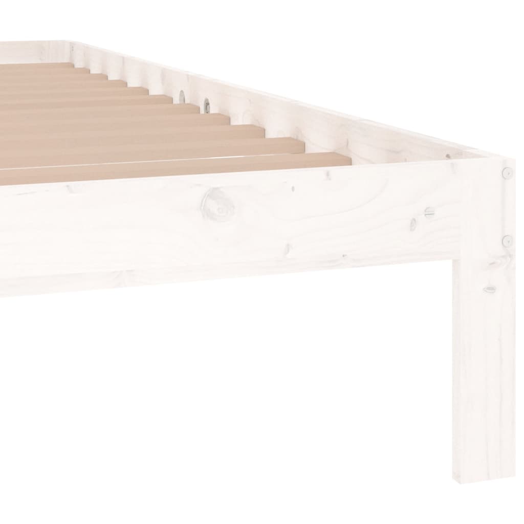 Sengeramme hvit heltre 150x200 cm King Size