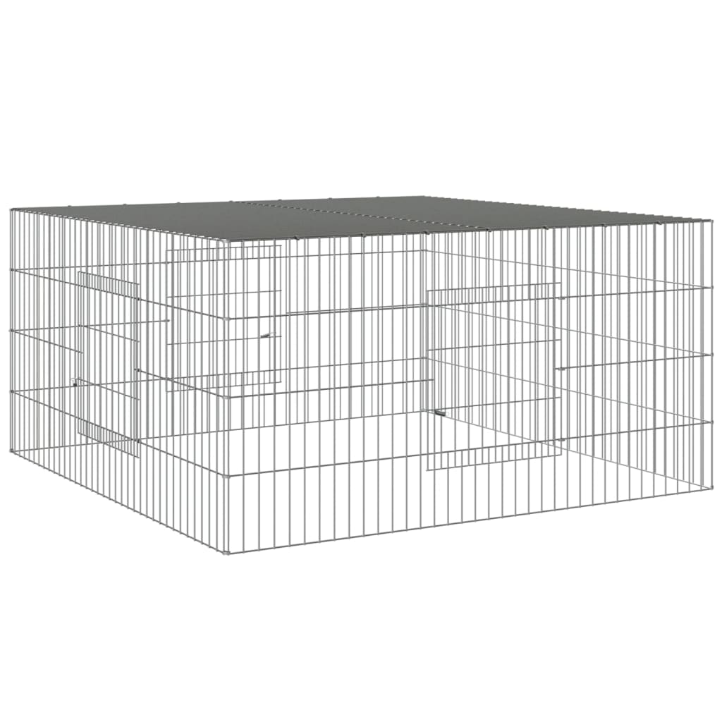 Kaninbur 110x110x55 cm galvanisert jern