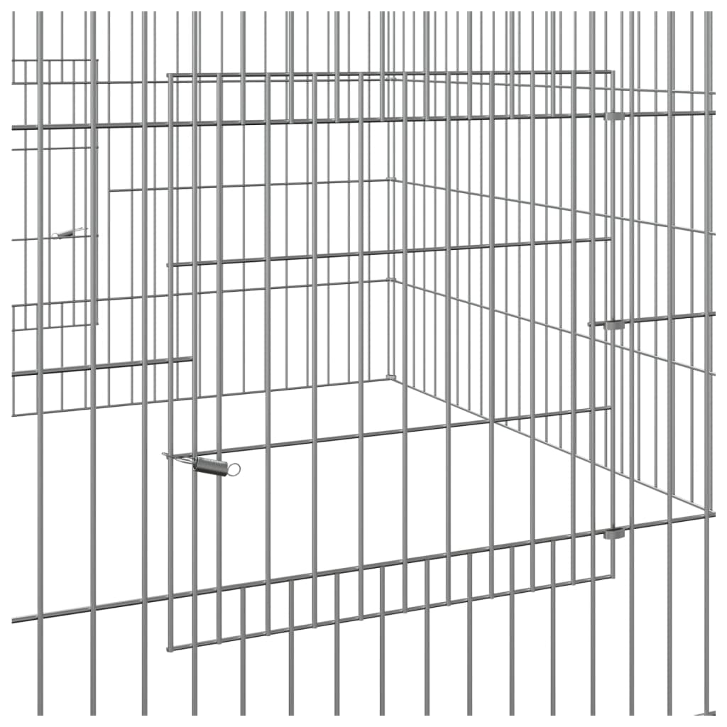 Kaninbur 110x110x55 cm galvanisert jern