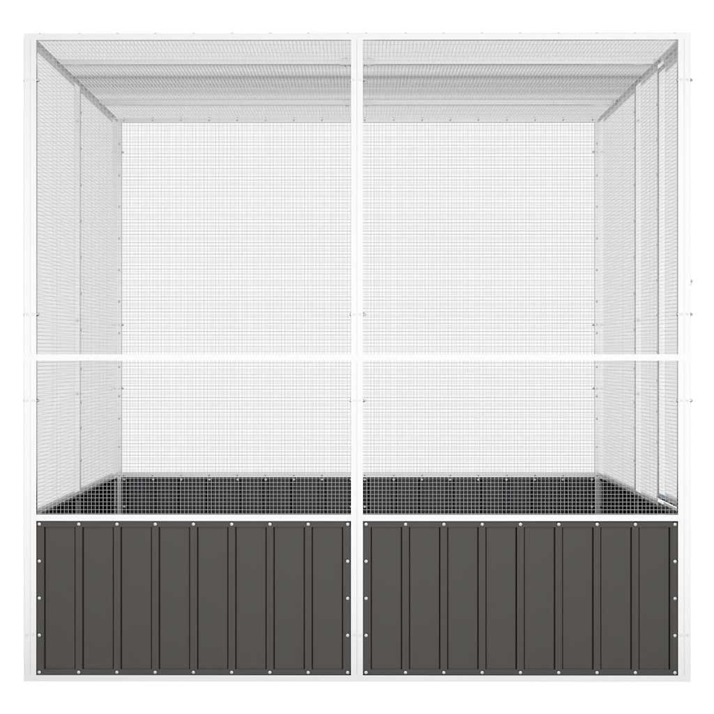 Fuglebur antrasitt 213,5x217,5x211,5 cm galvanisert stål