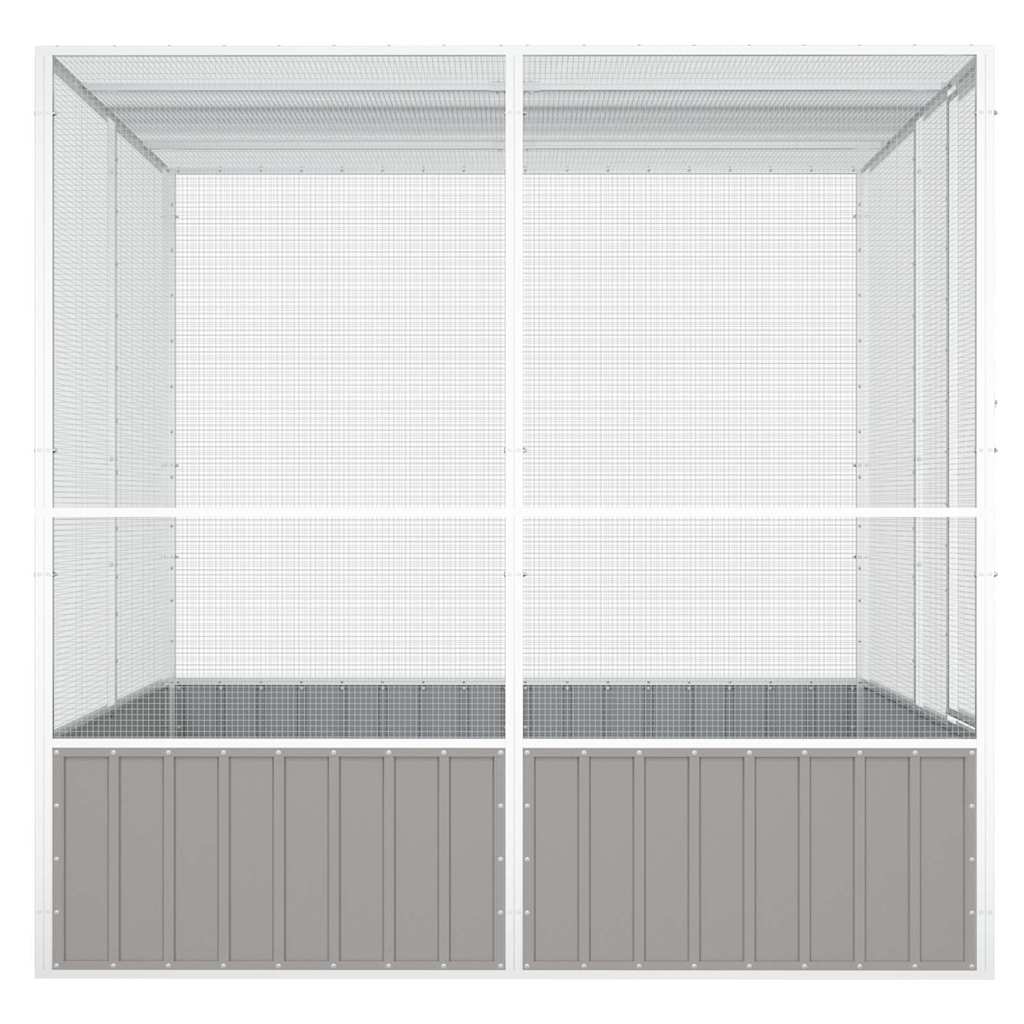 Fuglebur grå 213,5x217,5x211,5 cm galvanisert stål