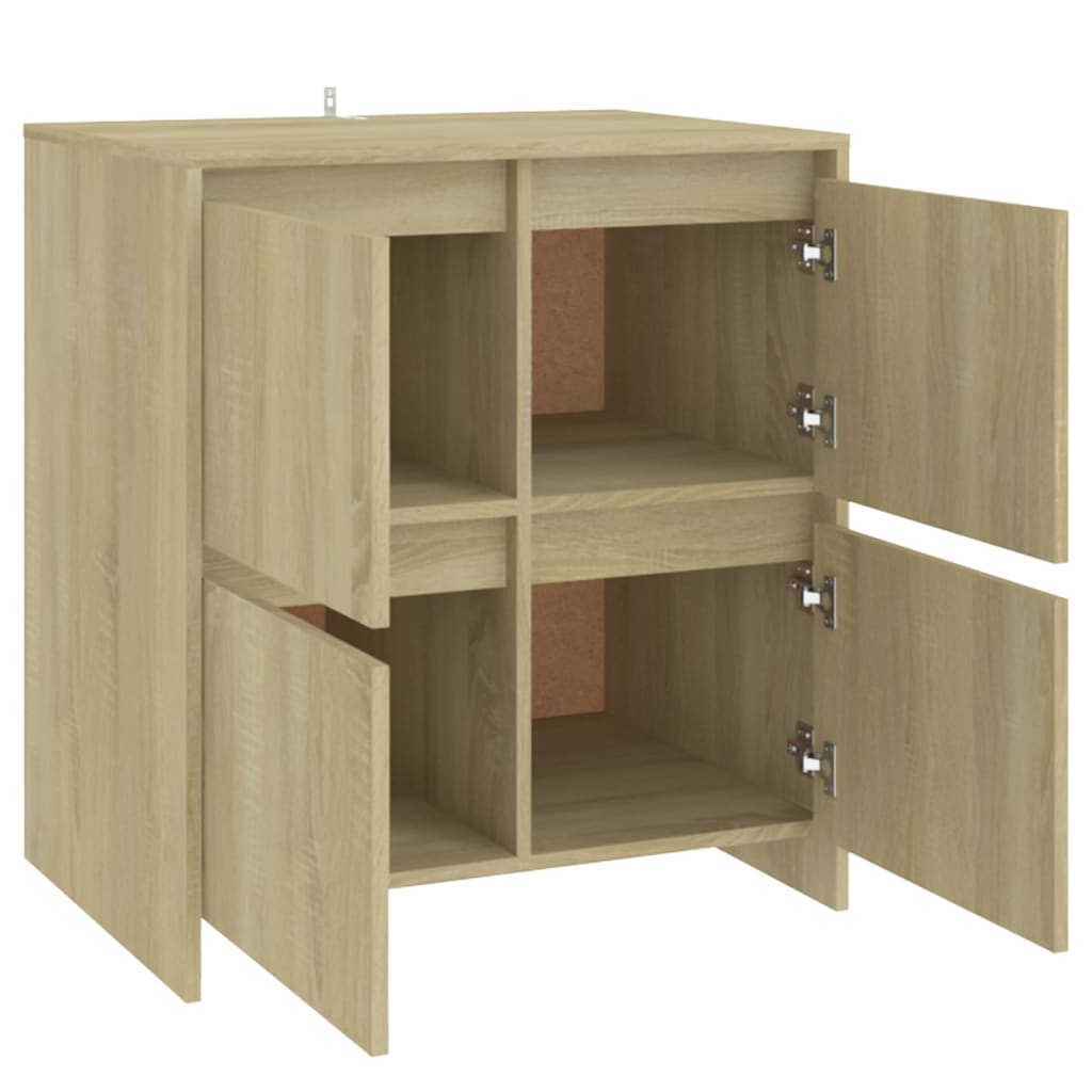 Skjenker 2 stk sonoma eik 70x41x75 cm konstruert tre