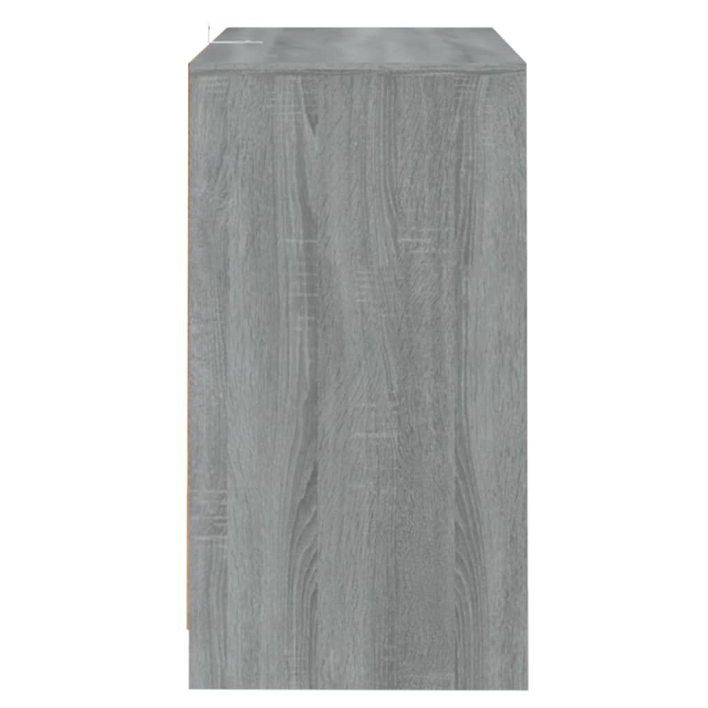 Skjenker 2 stk grå sonoma eik 70x41x75 cm konstruert tre