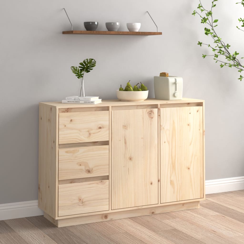 Skjenk 111x34x75 cm heltre furu