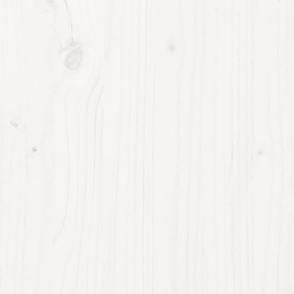 Skjenk hvit 111x34x60 cm heltre furu