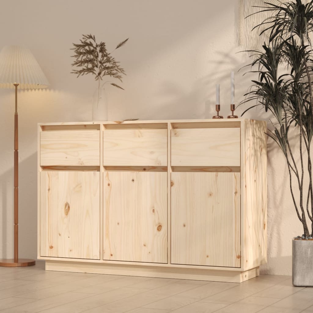 Skjenk 110x34x75 cm heltre furu vidaXL